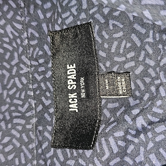 Jack Spade mens button up short sleeve shirt size med - Picture 3 of 4